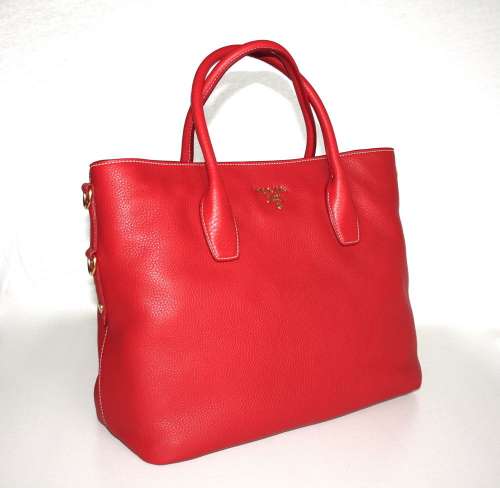 AUTHENTIC LUXURY PRADA HANDBAG BAG SHOPPER BN2317 RED NEW NIB Best Deal in US.